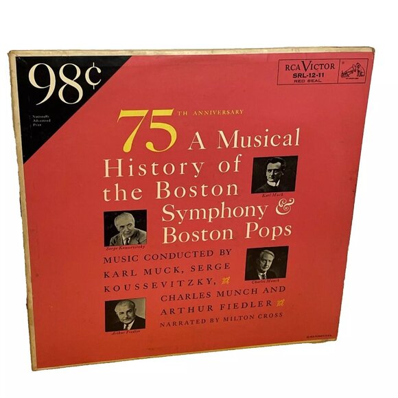 75th Anniversary A Musical History Of The Boston Symphony And Boston Pops (Vinyl - Picture 1 of 10
